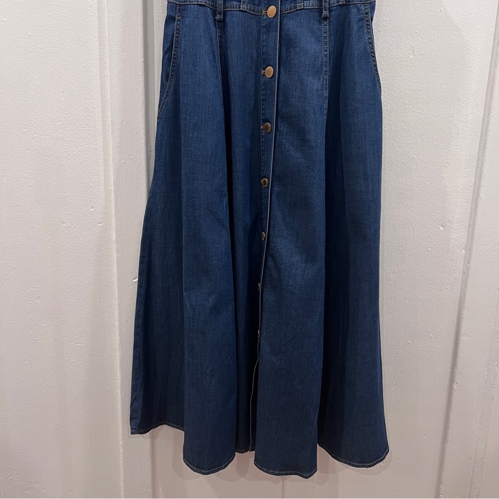Goelia denim dress w belt - Picture 13 of 16